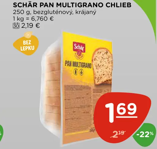 Schär Pan Multigrano chlieb