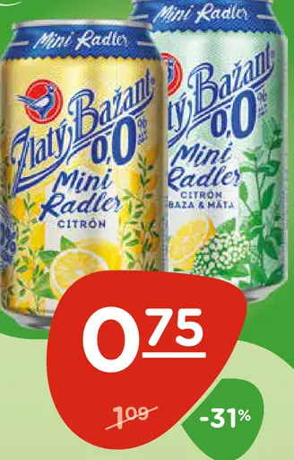 Zlatý Bažant mini radler