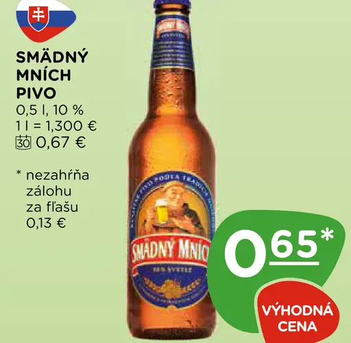 Šmädný Mních pivo