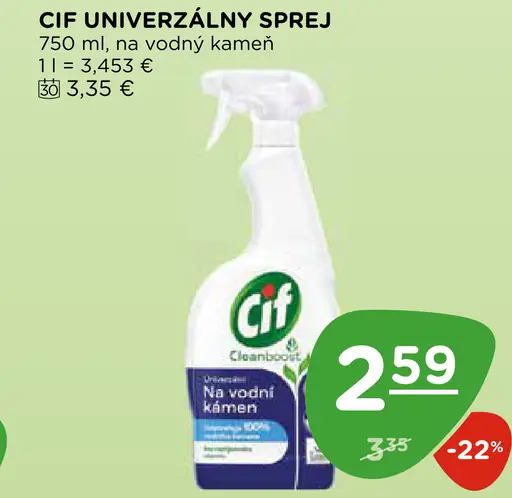 Cif Univerzálny na vodný kameň