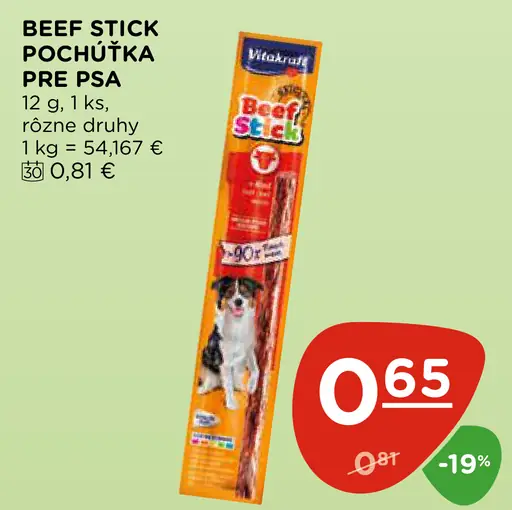 Beef Stick Pochúťka pre psa