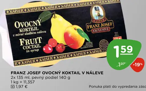 Franz Josef ovocný koktail v náleve