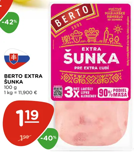 Berto šunka extra