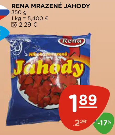 Rena mrazené jahody