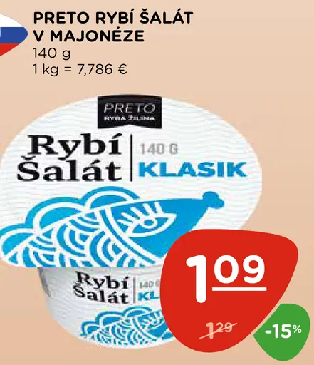 Preto rybí šalát v majonéze