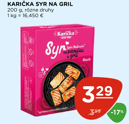 Karička syr na gril