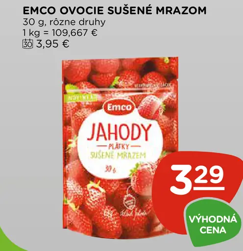 Emco ovocie sušené mrazom