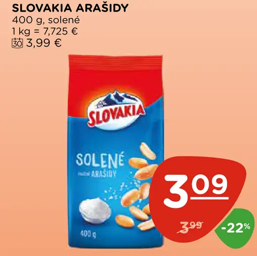 Slovakia Arašidy
