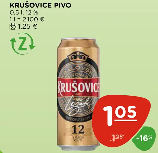 Krušovice pivo