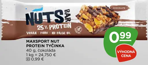 Maxsport Nut protein tyčinka