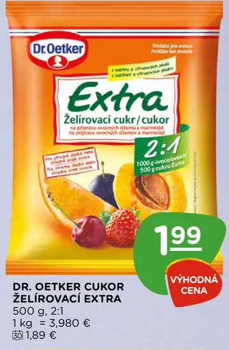 Dr. Oetker Cukor želírovací Extra