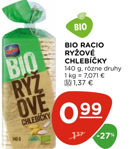 Bio Racio ryžové chlebíčky