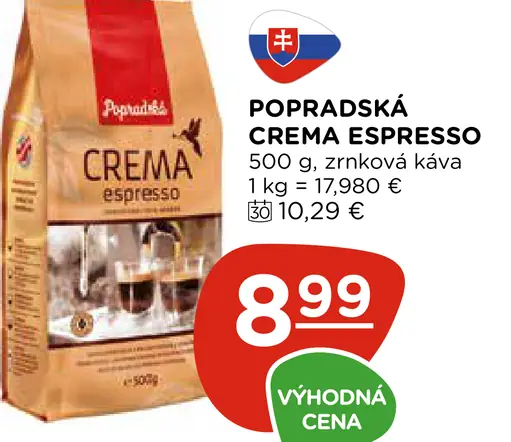 Popradská Crema Espresso