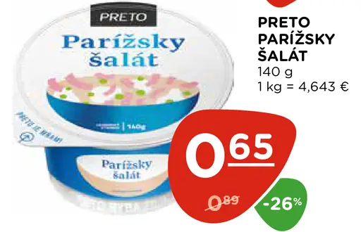 Preto parížsky šalát