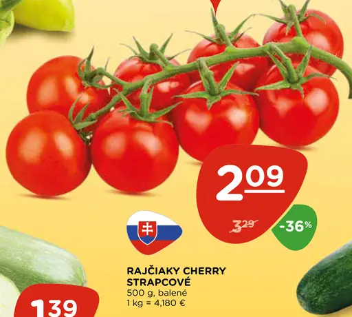 Rajčiaky cherry strapcové