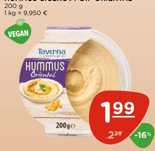 Hummus cícerový dip Oriental