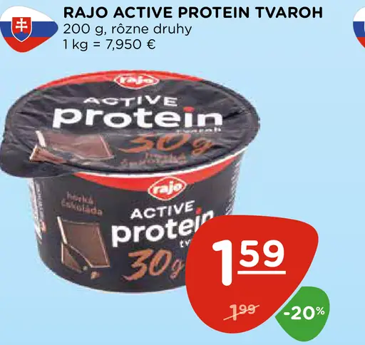 Rajo Active Protein tvaroh