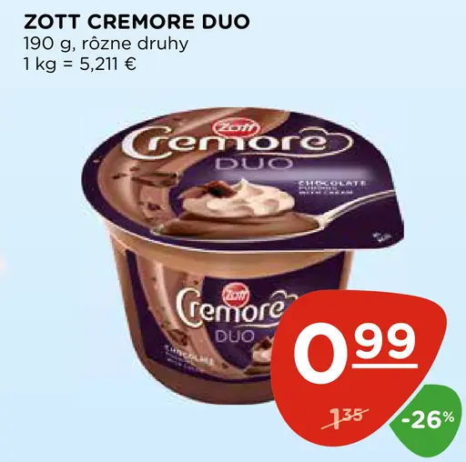 Zott Cremore Duo