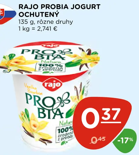 Rajo Probia Jogurt ochutený