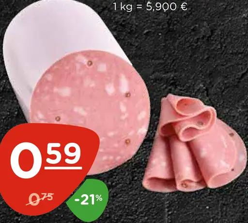 Kostelecké Uzeniny Mortadela talianska saláma
