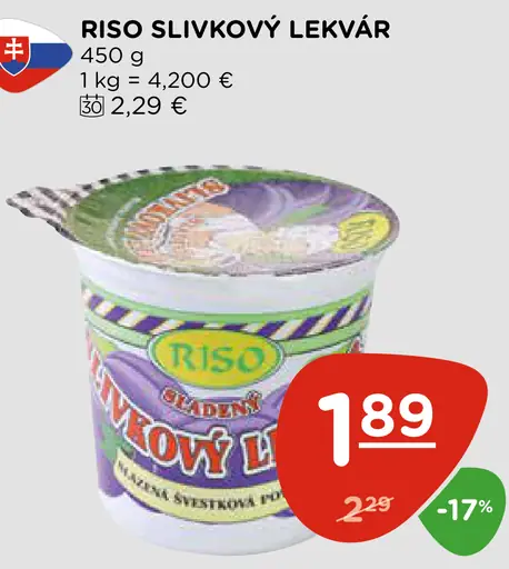 Riso slivkový lekvár