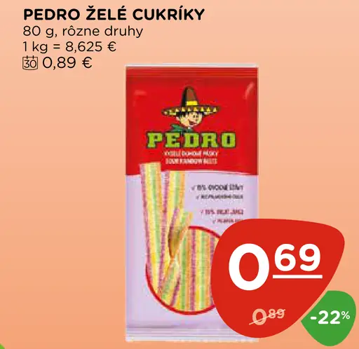 Pedro želé cukríky