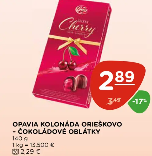 Opavia Kolonáda Orieškovo-čokoládové oblátky