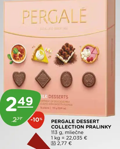 Pergale Dessert Collection pralinky