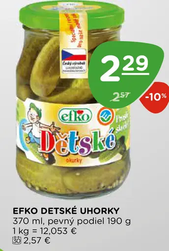 Efko detské uhorky