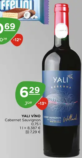 Yali víno Cabernet Sauvignon