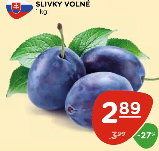 Slivky voľné