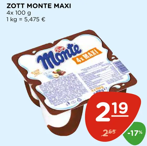 Zott Monte Maxi