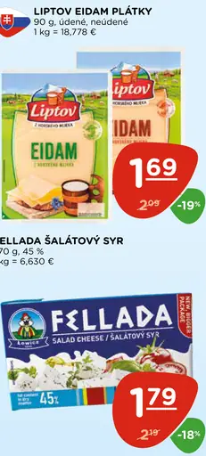 Liptov Eidam plátky