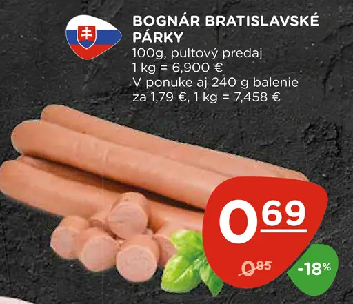 Bognár Bratislavské párky