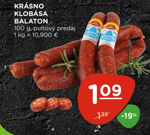 Krášno Klobása Balaton