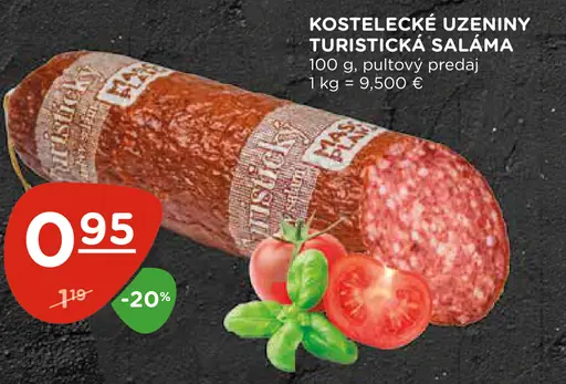 Kostelecké uzeniny turistická saláma