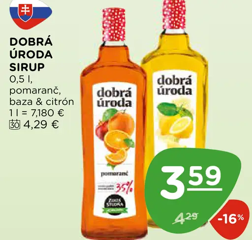 Dobr úroda sirup