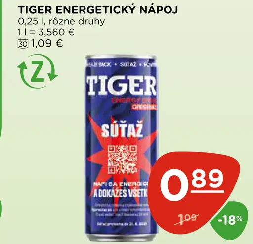 Tiger Energetický nápoj