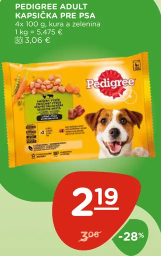 Pedigree Adult kapsička pre psa