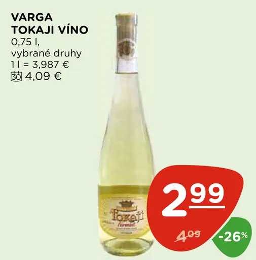 Varga Tokaj víno
