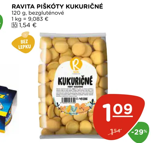 Ravita piškóty kukuričné
