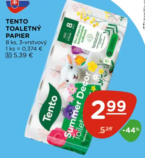 Tento toaletný papier Summer Decor