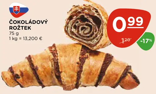 Čokoládový rožtek