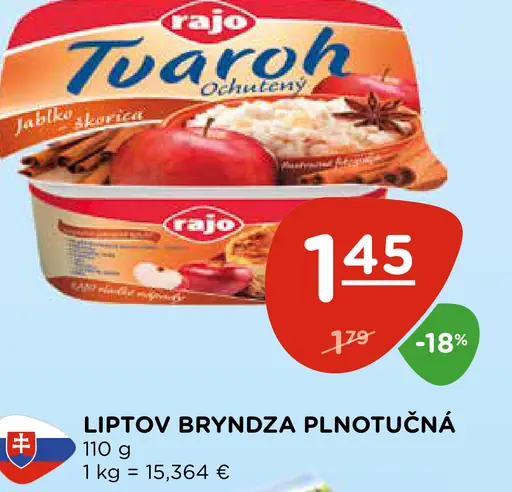 Rajo tvaroh ochutený