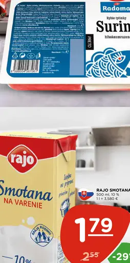 Rajo Smotana na varenie