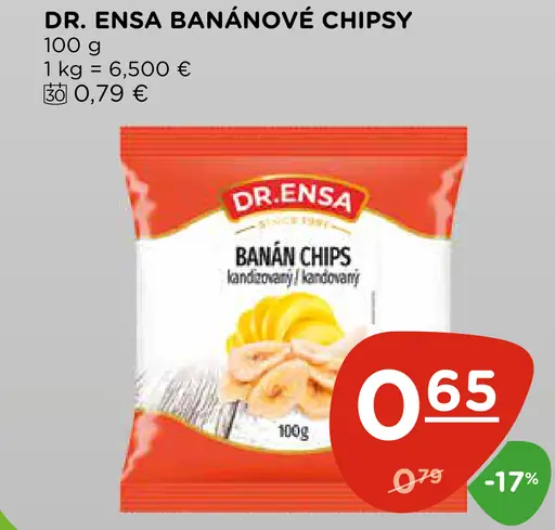 Dr. Ensa banánové chipsy