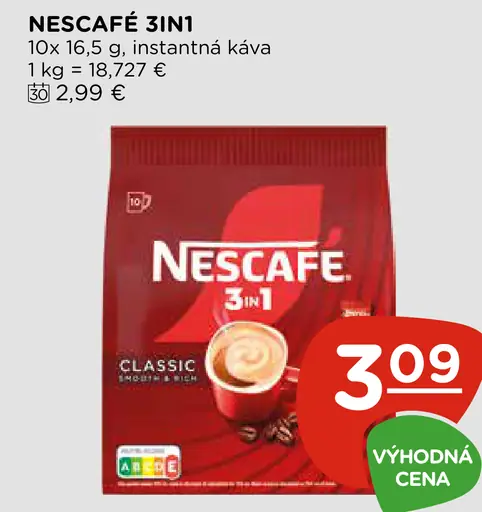 NESCAFÉ CLASSIC, instantná káva