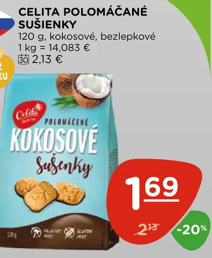 Celita polomáčané sušienky