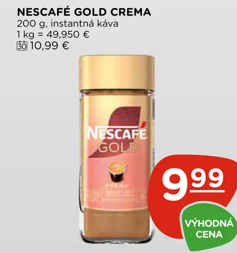 NESCAFÉ GOLD Crema, instantná káva