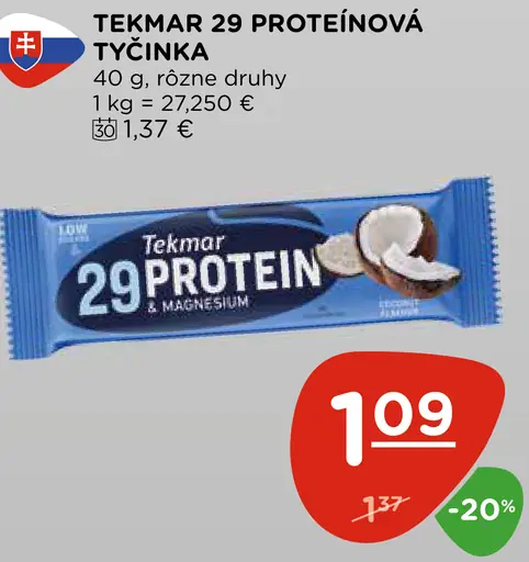 Tekmar 29 proteínová tyčinka